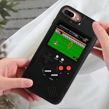 Spalvotas Ekranas Retro Žaidimų Konsolės Telefono dėklas skirtas iPhone 11 Pro Max 36 Kišeniniais Žaidimų Žaidėjas Apsauginis Dangtelis, skirtas 