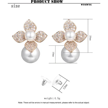 Naujų gėlių auskarai moterų cirkonis juvelyriniai dirbiniai ausies reikmenys Europos ir Amerikos mergaičių mados auskarai Nuotaka susituokė dovana