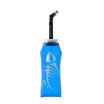 500/600ML Silicio Vandens Butelis Žygiai Išardomi Sporto Minkštas Vanduo Maišelis, Butelis Šiaudų Kelionės Nešiojamų Taurės Lauko
