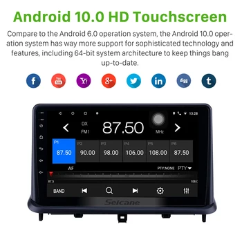 Seicane Android 10.0 2G+32G IPS 2.5 D Automobiliui Radijo Galvos Vienetas Grotuvas GPS Changan Alsvin V7 paramos Carplay Galinio vaizdo kamera RDS