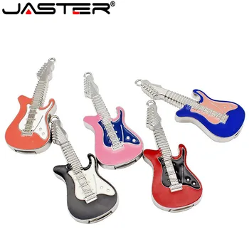 JASTER 3 spalva juoda raudona mėlyna spalva crystal gitaros modelis usb2.0 4GB 8GB 16GB 32GB 64GB pen drive USB Flash Drive