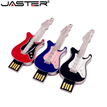 JASTER 3 spalva juoda raudona mėlyna spalva crystal gitaros modelis usb2.0 4GB 8GB 16GB 32GB 64GB pen drive USB Flash Drive