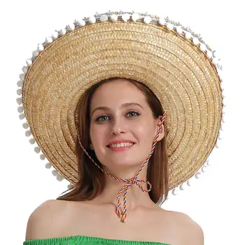 Natūralių Šiaudų Mexican Hat Mini Sombrero Karnavalas Crazy Naktį Helovinas Fancy Dress Šalies Skrybėlės, Šalies Prekių