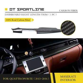 Realių Anglies Pluošto Vidaus Apdailos Už Maserati Quattroporte M156 Brūkšnys Rinkinys Konsolė Padengti Durų Rankenos, prietaisų skydelio apdaila