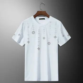 Karšto prekės Diamond Prekės ženklo Vyrai basic Print Vyrai T-Shirt O-Kaklo Vasaros vyriški Marškinėliai Vyrų atsitiktinis Medvilnės Marškinėliai Vyras Tees Viršuje M-XXXL