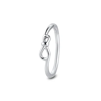 CKK Sidabro 925 Papuošalai Infinity Mazgas Žiedas Moterų Mados Dovana Sterlingų Originalus Sidabro Žiedas
