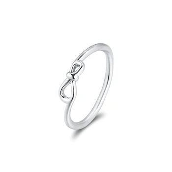 CKK Sidabro 925 Papuošalai Infinity Mazgas Žiedas Moterų Mados Dovana Sterlingų Originalus Sidabro Žiedas