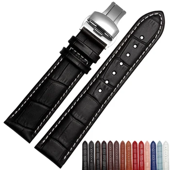 Karšto pardavimo Watchband ,Aukštos kokybės Odos, Laikrodžių Priedai 18mm 19mm 20mm 21mm 22 mm Diržo Dirželio Nemokamas pristatymas