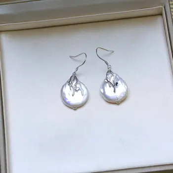 BaroqueOnly baroko natūralių gėlavandenių perlų karoliai pakabukas AAA Cirkonis Juvelyriniai dirbiniai 17-19mm 925 sterlingas sidabro 2019 naują atvykimo