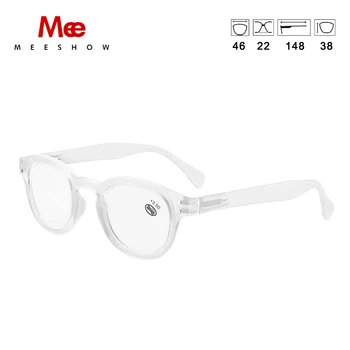 Meeshow Retro akiniai Skaitymui men 's akinius su dioptrijomis turas Europoje stilius kokybės moterų akiniai Balta presbyopia akiniai