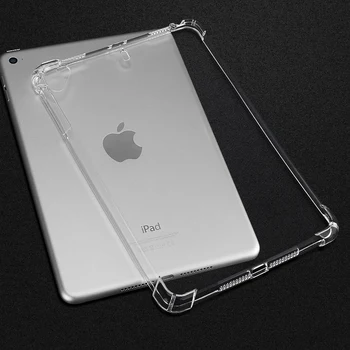 Case for iPad 10.2 2019 2020 Minkštos TPU Skaidrus Silikonas atsparus smūgiams Apima iPad 7 8 Kartai. 2019 m. 2020 10.2 colių