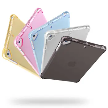 Case for iPad 10.2 2019 2020 Minkštos TPU Skaidrus Silikonas atsparus smūgiams Apima iPad 7 8 Kartai. 2019 m. 2020 10.2 colių