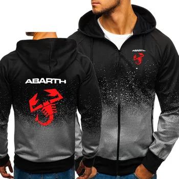 ABARTH Logotipą, Hoodies Mados Užtrauktukas Megztinis Drabužiai Medvilnės 3D Gradientas Palaidinukė Karlo Abarth Megztinis Striukės, Paltai