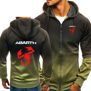 ABARTH Logotipą, Hoodies Mados Užtrauktukas Megztinis Drabužiai Medvilnės 3D Gradientas Palaidinukė Karlo Abarth Megztinis Striukės, Paltai