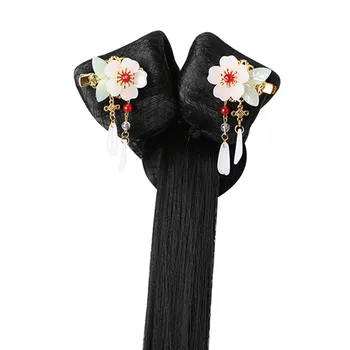 Antikvariniai Swordswomen plaukų aksesuarai Hanfu Cos Retro stiliaus kinijos pasakų plaukų šukuosena graži classic Lady galvos apdangalai