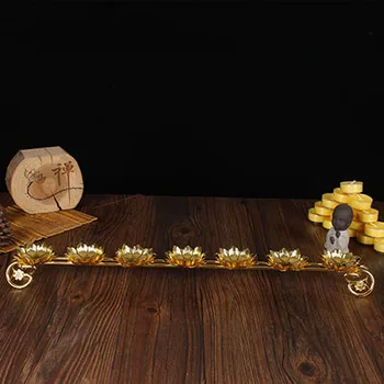 Metalo Apdailos Stovi Lotus Žvakių Laikiklis Aukso Žvakidė Sienų Ornamentai Indijos Žvakių Laikikliai Retro selerių GG50zt