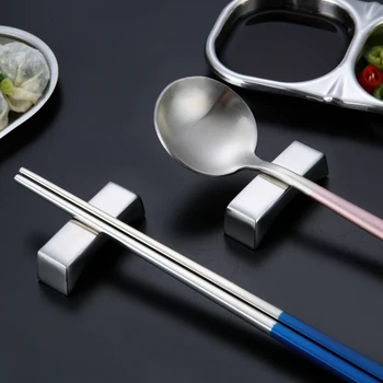 Nerūdijančio Plieno Lazdelės Laikiklis Japonų stiliaus Lazdelėmis Poilsio korėjos Pjaustyti Lazdos Stovo Buitiniai Indai Restoranas, stalo Įrankiai