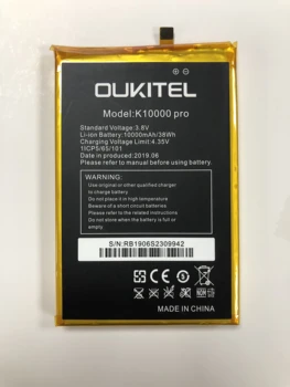 Originalus 10000mAh K 10000 Pro Baterija Oukitel K10000 Pro Išmaniųjų Telefonų Aukštos Kokybės Baterija Su Sekimo Numerį