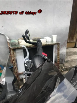Motociklo Veidrodėlis CNC Aliuminio išilginis Pabaigos galinio vaizdo Už KAWASAKI Z650 Z900 2017 18 19 20 2021 Pusėje Vairas tvirtinasi galinio vaizdo