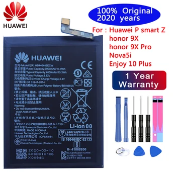 2020year Originalus 4000mAh HB446486ECW Telefono Baterija Huawei P20 lite (2019) / P Smart Z STK-LX1 ANE-AL00 TL00 ANE-LX1 LX2 LX3