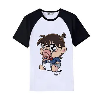 Conan T-shirt Detektyvas Kudo Shinichi Pavogtas Kidd Vasaros Studentų Suaugusiųjų Vaikų Drabužiai Laisvi trumpomis Rankovėmis