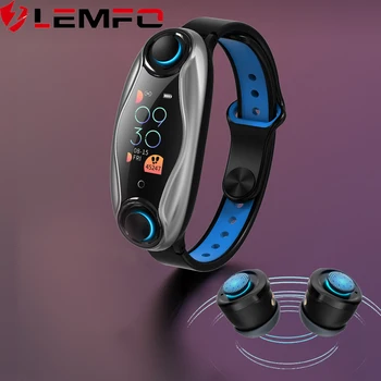 LEMFO LT04 Smart Žiūrėti Su Belaidžio ryšio Ausinių Bulit Bluetooth 5.0 Kraujo Spaudimą, Širdies ritmą IP67 atsparus Vandeniui Smartwatches