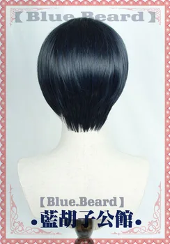 Persona5 Takemi Tae Cosplay Perukai Aukštos temperatūros Pluošto, Sintetinių Plaukų, Tamsiai Mėlynos spalvos Trumpi Plaukai + nemokamas plaukų ju