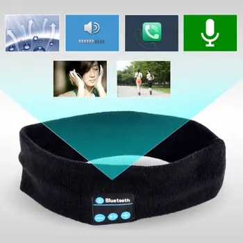 Muzikos Bluetooth Ekrano Užsklandą Knits Miega Apdangalai, Ausinių Sporto Garsiakalbis, Laisvų Rankų Įranga Miego 