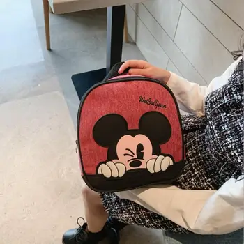 Kūdikių Animacinių Filmų Kuprinę Girl Berniuko Naujas Mados Minnie&Mickey Vaikai Kuprinė Bookbag Mochila Infantil