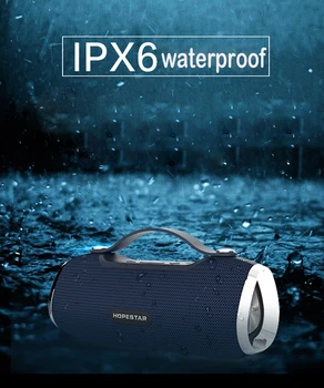 HOPESTAR H40 Nešiojamą Belaidį Bluetooth Garsiakalbį 3D Stereo Soundbar Vandeniui Lauko žemų dažnių garsiakalbis Mp3 Grotuvo Mokestis TF USB