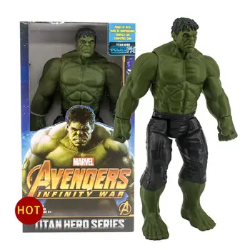 Veiksmų Skaičius, Stebuklas Keršytojas 30CM Black Panther Geležinis Žmogus Hulk Kapitonas Amerika, Toras Thanos berniukas dovana