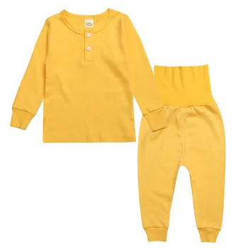 Rudenį Aukštos kokybės 2020 m. vaikų drabužių nustatyti mergina, vaikai naktį pajama berniukų pižama tiktų žalia / rožinė / geltona / balta 5 spalvų