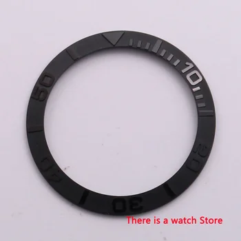 38mm keramikos bezel įterpti juoda su balta ženklų tinka 40mm žiūrėti atveju SUB Automatinis laikrodis, vyriški žiūrėti