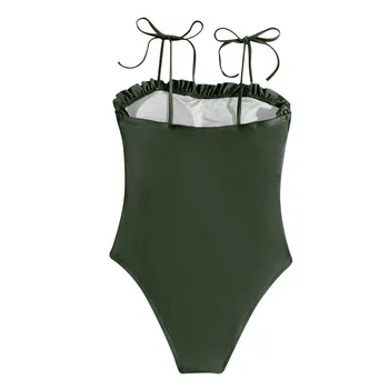 Vientisos spalvos Plonas vientisas Moterų maudymosi kostiumėlį, Vasaros baseinas Paplūdimys Brazilijos Thong Seksualus maudymosi Kostiumėliai, Push-up Bikinis Biquini 2021
