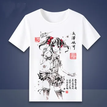 Naujas Kobayashi-san Chi ne Tarnaitė Dragon marškinėliai 2B T-shirt Anime Love live Cosplay Marškinėliai trumpomis Rankovėmis Tees Rašalo tapybos stilius