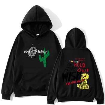 Astroworld Scott Travis Kaktusas Grafiti hoodies vyrai Žemyn Į Žemę, Susagstomi megztiniai Megztinis Vyrams pati hip-Hop ilgomis Rankovėmis Streetwear