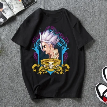 Anime Dr Akmens Naujų Drabužių Vyrams, Moterims T-Shirt Gotikos Hip-Hop Spausdinimo Estetinės T-Shirt Vyrai T-Shirt Hip-Hop Marškinėliai
