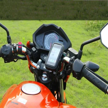 Dviračių Motociklų Telefono laikiklis, atsparus Vandeniui GPS Navigacijos Atveju Transporto priemonės Savininkas Universalus Nešiojamų GPS Stovas Stovo Laikiklis