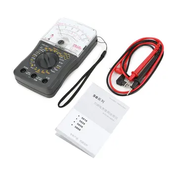 Mini Nešiojamą Multimetras Analoginis AC/DC Voltmeter Ammeter Atsparumas Tęstinumą Talpą, Saugiklis & Diodai Testeris