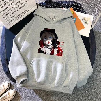 Bungou Benamių Šunų Anime Hoodie Spausdinti Žiemos Harajuku Negabaritinių Marškinėlius Moterys Vyrai Streetwear Pora Drabužių Atsitiktinis Šiluma
