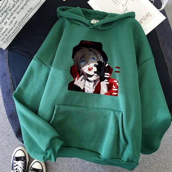 Bungou Benamių Šunų Anime Hoodie Spausdinti Žiemos Harajuku Negabaritinių Marškinėlius Moterys Vyrai Streetwear Pora Drabužių Atsitiktinis Šiluma