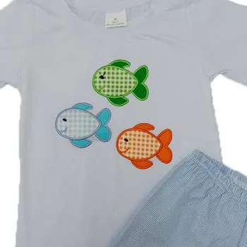 2020 Mados Berniuko, Vasarą Nešioti žuvų spausdinti vaikams Drabužių Mielas vaikams drabužių