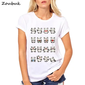 2020 moteriški Marškinėliai Tepdami Panda pratybų Marškinėliai, Juokinga Trumpas Rankovės Mielas T Shirts Moterų Hip-Hop Camiseta Marškinėlius