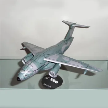 Kovotojas popieriniai Embraer KC-390 A4 3D kieto popieriaus modelis suaugusių vaikų 