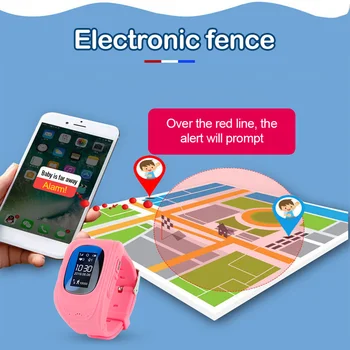 Q50 OLED Ekraną, GPS Protingas Vaikas Žiūrėti SOS Skambučio Vieta Finder 