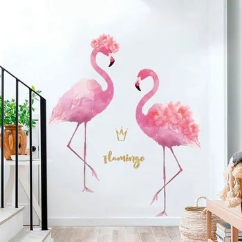Pink Flamingo Sienų Lipdukai 
