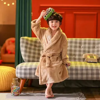2020 naują pristatymo vaikų drabužių žiemos berniukas mergaitė pajama Flanelė drabužius, kūdikių Chalatas namų drabužius, 3-12year