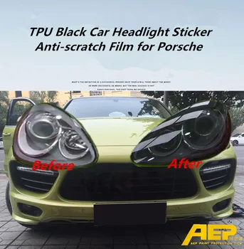 AEP Naujas TPU Juoda Automobilių Žibintų Lipdukas Anti-scratch Filmas 