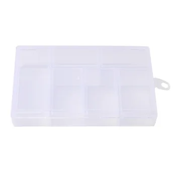 6 Tinklus Pigūs Skaidraus Plastiko Laikymo Dėžutė, skirta Smulkių Komponentų Papuošalai Įrankių dėžė Granulių Tabletes Organizatorius Siuvimo Įrankis Nagų Dailės Cas