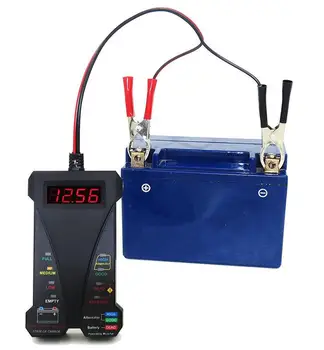 12V LCD Ekranas Skaitmeninis Akumuliatoriaus Testeris Voltmeter Ir Apmokestinimo Sistemos Analizatorius